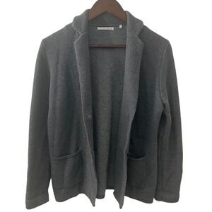 DoCLASSE Knit Blazer Jacket Women's XL Gray Career Casual Capsule Wool Blend